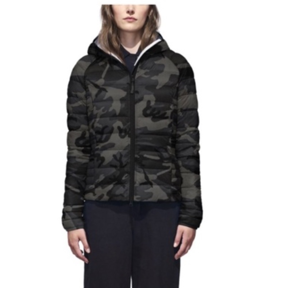 Canada Goose Brookvale hooded coat in Black camo